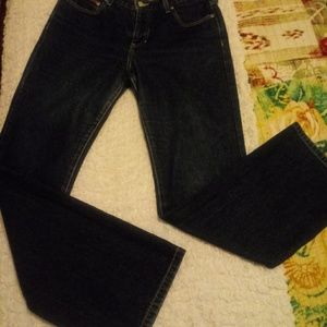 Dark denim jeans